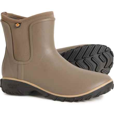 Bogs Footwear Sauvie Slip-On Boots - Waterproof, Insulated (For Women) in Mocha