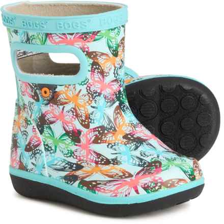Bogs Footwear Toddler Boys Skipper II Rain Boots - Waterproof in Sky Blue Multi