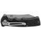 9707M_3 Boker Magnum Silver Carbon Folding Pocket Knife - Straight Edge, Liner Lock