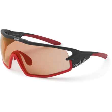 Bolle B-Rock Pro Mirror Sunglasses - Photochromic Lenses (For Men and Women) in Matte Black/Red