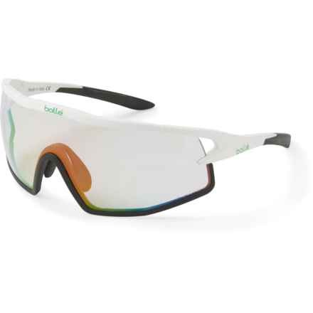 Bolle B-Rock Sunglasses (For Men and Women) in Matte White/Phantom Clear Green