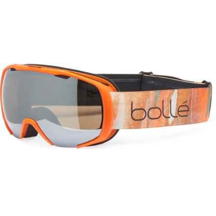 Bolle Royal Ski Goggles (For Men) in Orange Wooden Camo Matte/Black Chrome