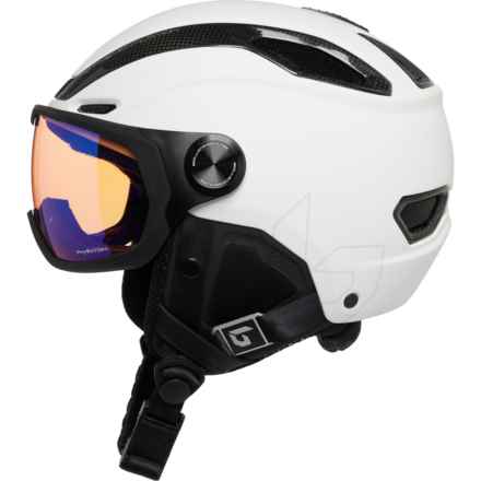 Bolle V-LINE Carbon Ski Helmet with Visor (For Men) in White Matte