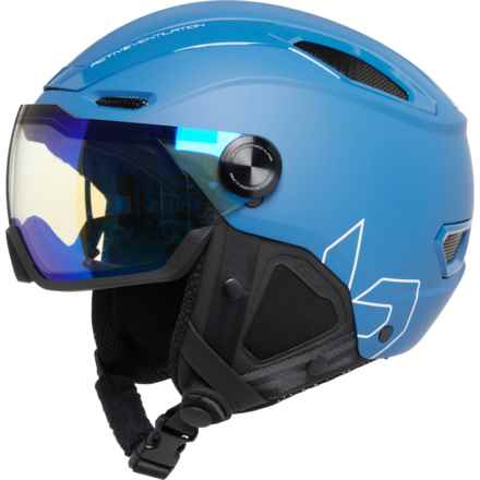 Bolle V-LINE Ski Helmet with Visor (For Men) in Yale Blue Matte