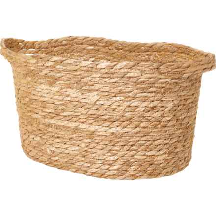 Bombay Medium Woven Basket - 16x12x9” in Multi