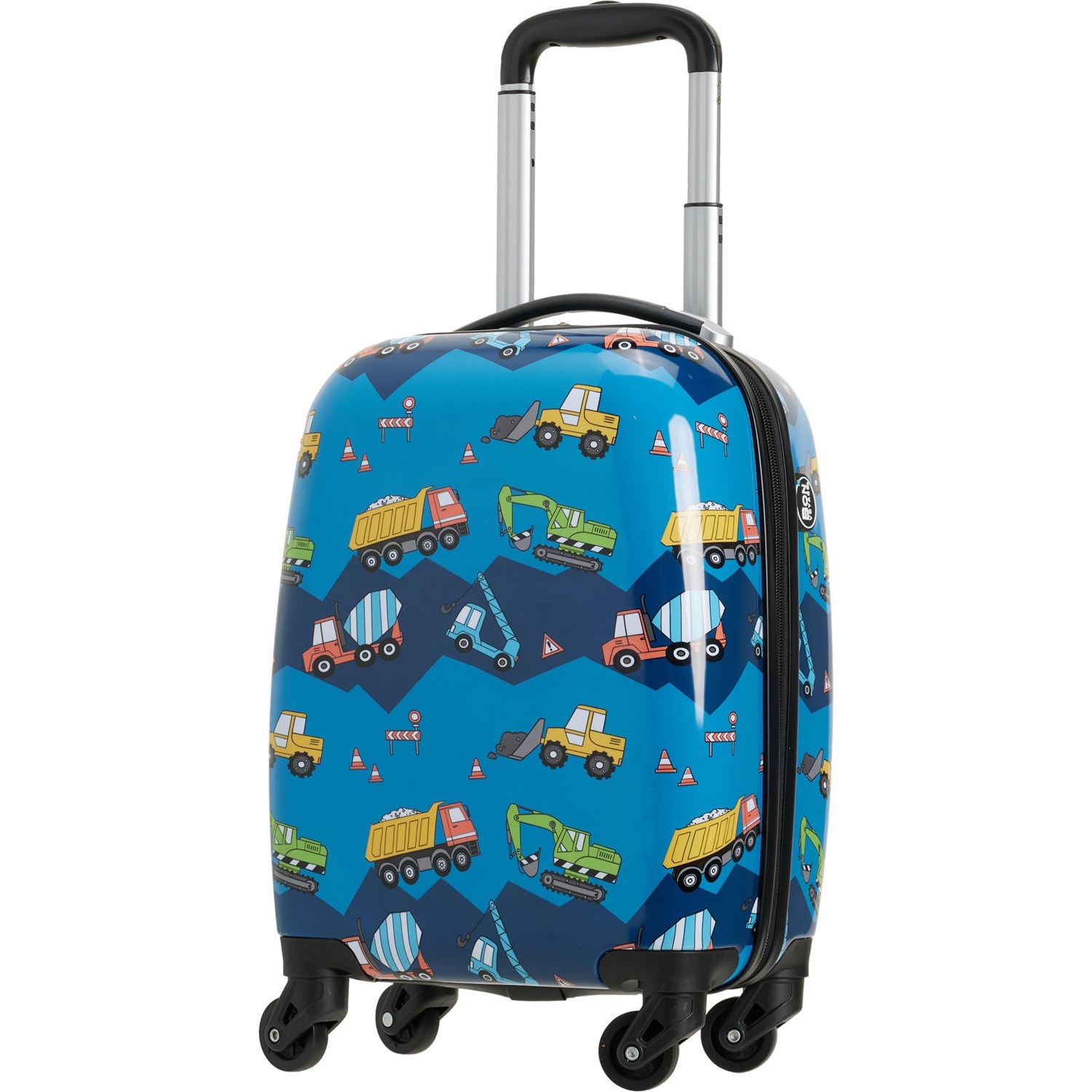 BON VOYAGE 18” Construction Print Carry-On Spinner Suitcase