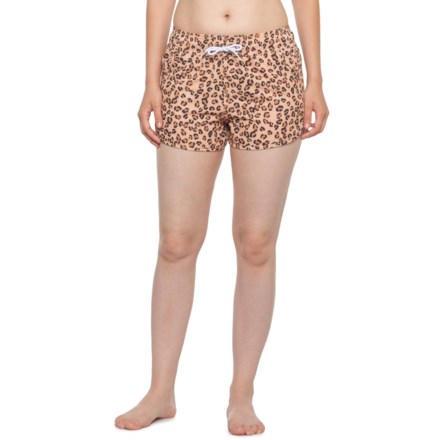BONDI BEAMERS Print Swim Shorts in Leopard