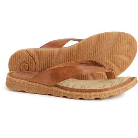 Born Bora Flip-Flops - Leather (For Women) in Brown