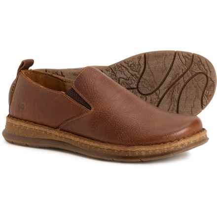 Born Bryson Shoes - Leather, Slip-Ons (For Men) in Chestnut