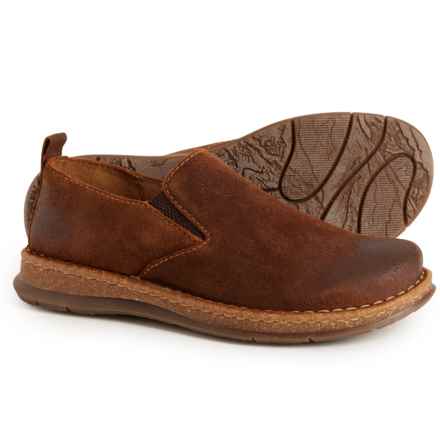 Born Bryson Shoes - Suede, Slip-Ons (For Men) in Brown/Glazed Ginger