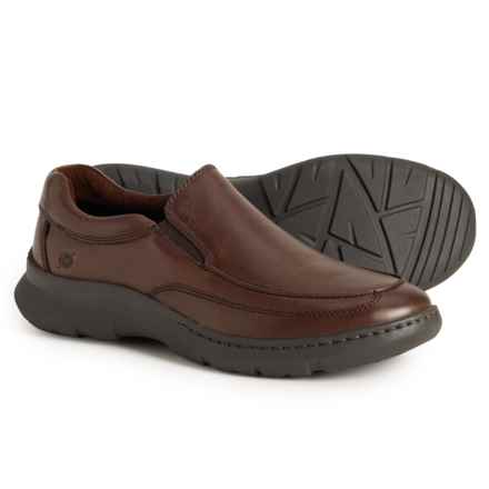 Born Cambridge Shoes - Leather, Slip-Ons (For Men) in Dark Brown