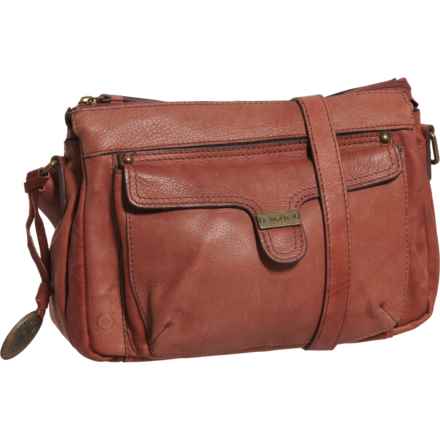 Born Carver Crossbody Bag - Leather (For Women) in Saddle