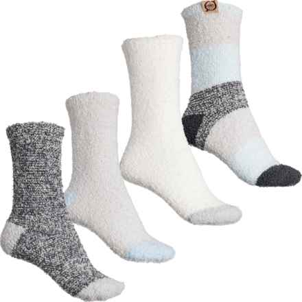 Born Cozy Socks - 4-Pack, Crew (For Women) in Blue