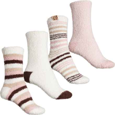 Born Cozy Socks - 4-Pack, Crew (For Women) in Pink