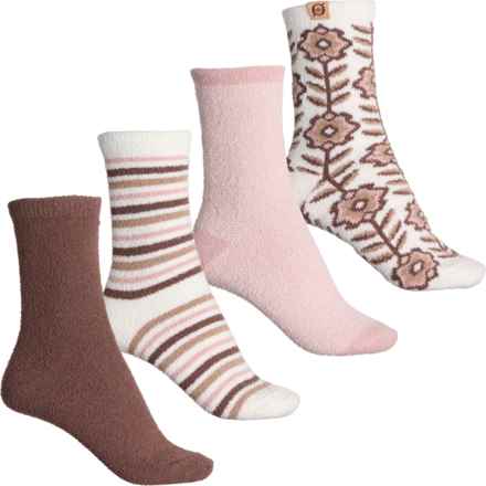 Born Floral Cozy Socks - 4-Pack, Crew (For Women) in Ivory