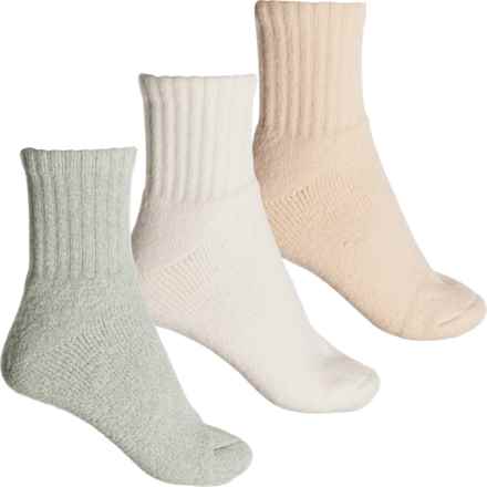 Born Full-Cushion Supersoft Ribbed Socks - 3-Pack, Crew (For Women) in Sage