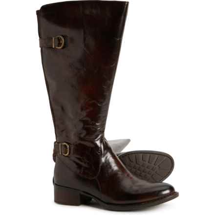Born Gibb High Shaft Boots - Leather, Wide Calf (For Women) in Brown