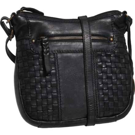 Born Glenwood Curved Crossbody Bag - Leather (For Women) in Black