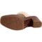 13TH1_5 Born Hope Shearling-Lined Heeled Clogs - Leather, Open Back (For Women)