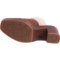 3DCRP_5 Born Hope Shearling-Lined Heeled Clogs - Leather, Open Back (For Women)