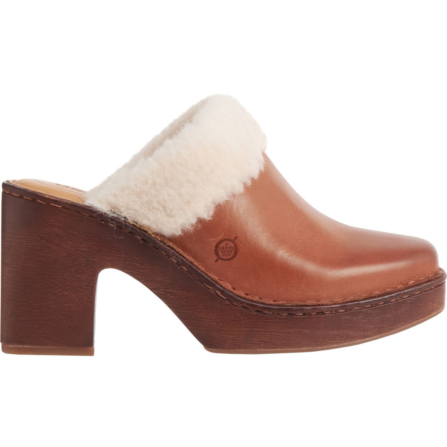 Women's shearling lined online clogs