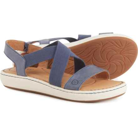 Born Jayla Sandals - Leather (For Women) in Navy