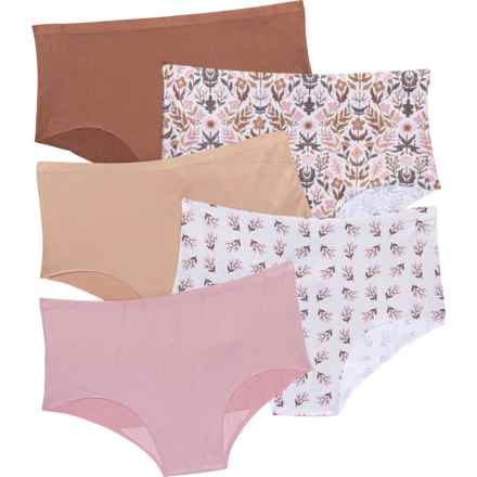 Born Laser-Cut High-Waisted Panties - 5-Pack, Briefs in Taupe