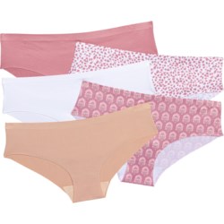 Born Laser-Cut Panties - 5-Pack, Hipster in Pink