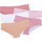 Born Laser-Cut Panties - 5-Pack, Hipster in Pink
