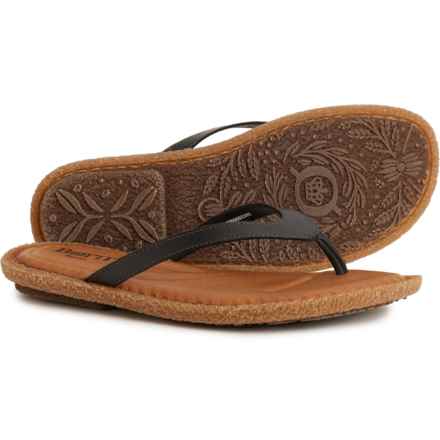 Born Maite Flip-Flops - Leather (For Women) in Black