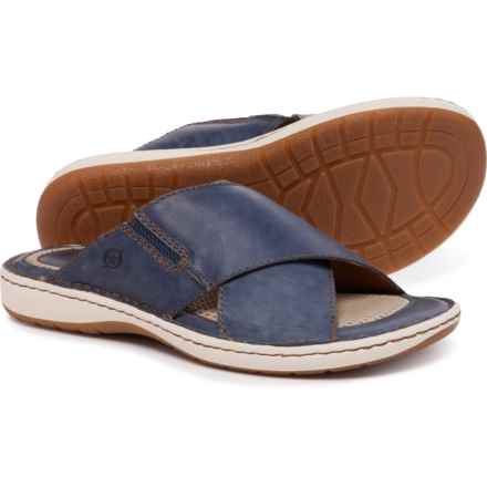 Born Marco Sandals - Leather (For Men) in Oceano