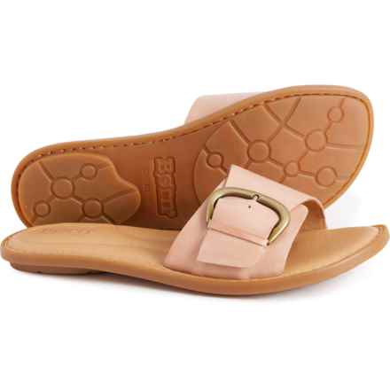 Born Miarra Buckle Slide Sandals - Leather (For Women) in Blush