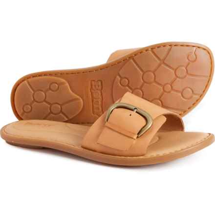 Born Miarra Buckle Slide Sandals - Leather (For Women) in Natural