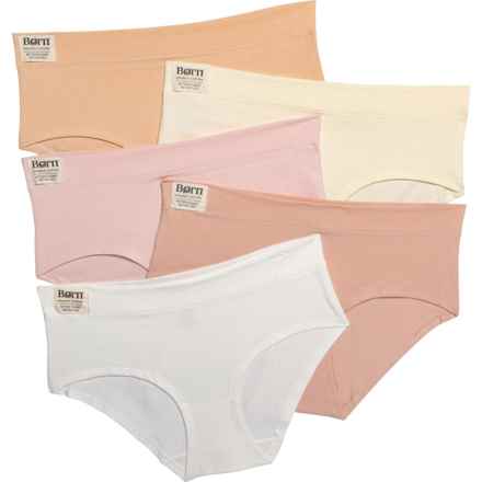 Born Organic Cotton Panties - 5-Pack, Briefs in Mauve