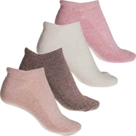 BORN OUTDOORS Half Cushion No-Show Socks - 4-Pack, Below the Ankle (For Women) in Pink