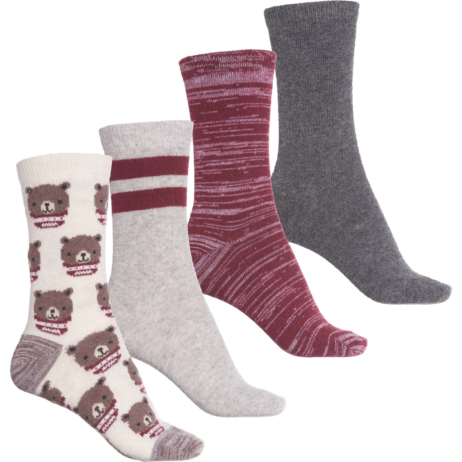 BORN OUTDOORS Holiday Bear Socks (For Women) - Save 33%