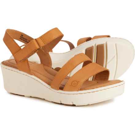 Born Pawnee Wedge Sandals - Leather (For Women) in Natural