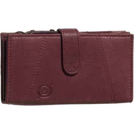 Born Ranier Tab Flip Wallet - Leather in Wine