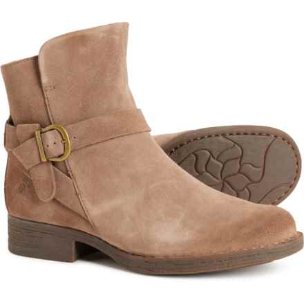 Born Syd Harness Boots - Suede (For Women) in Taupe