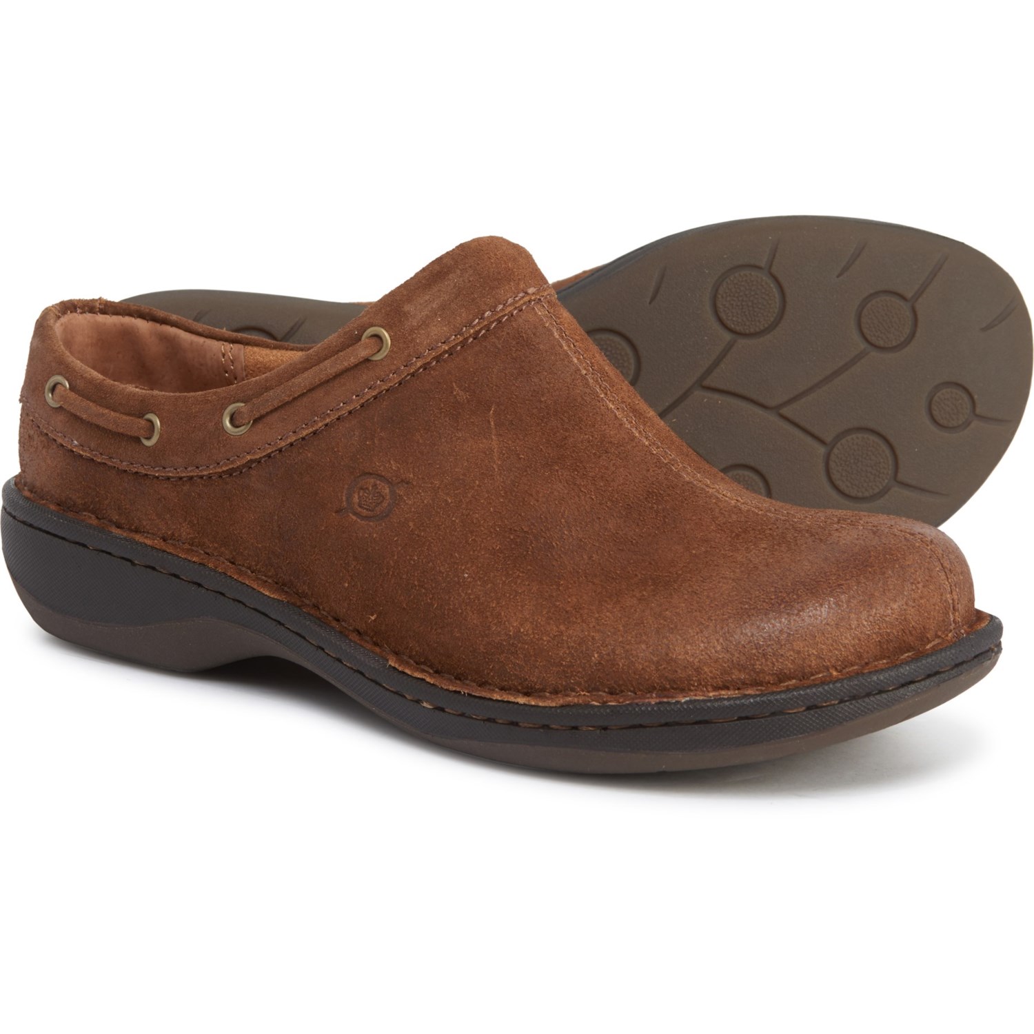 brown leather clogs womens