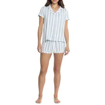 Born Yummy Notch Collar Pajamas - Short Sleeve in Mint