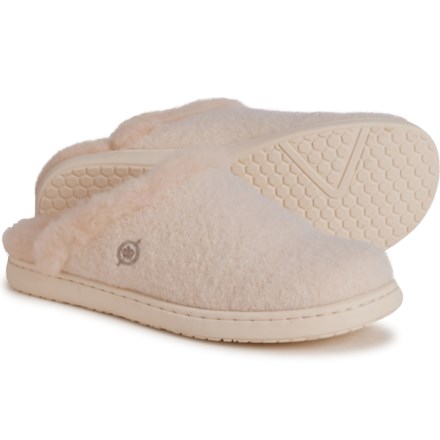 Born Zoe Open-Back Clogs - Wool (For Women) in Winter White