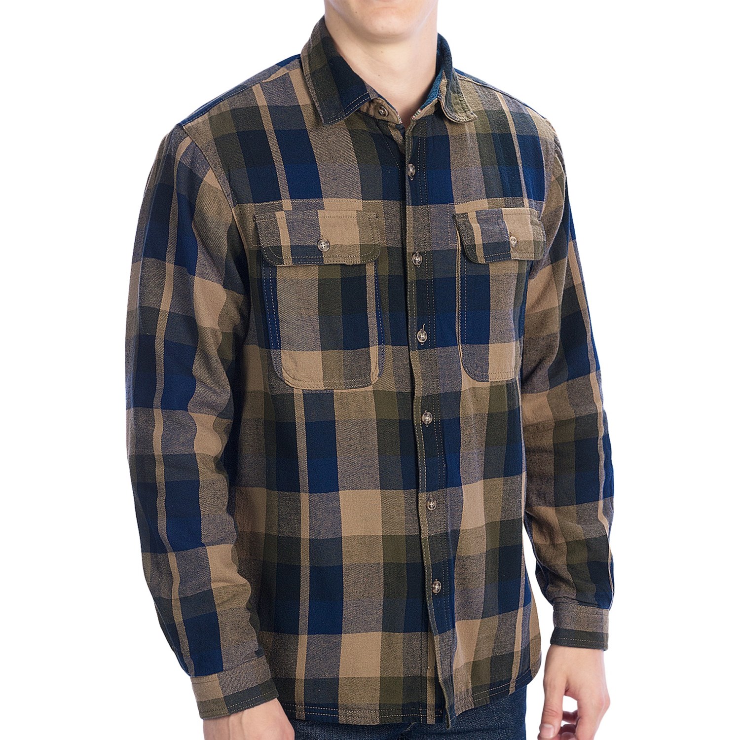 Boston Traders Fleece-Lined Plaid Shirt - Long Sleeve (For Men) - Save 48%