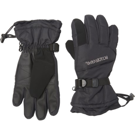 Boulder Gear Board Gloves - Waterproof, Insulated (For Men) in Black