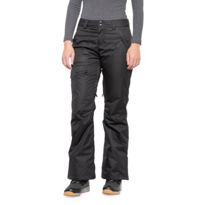 black insulated cargo pants