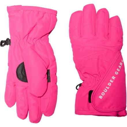 Boulder Gear Flurry Gloves - Waterproof, Insulated (For Kids) in Pink Glo