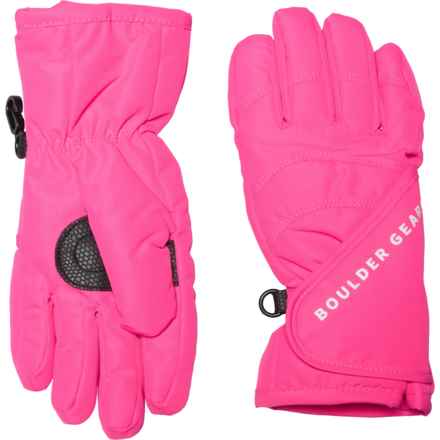 Boulder Gear Flurry Gloves - Waterproof, Insulated (For Kids) in Pink Glo