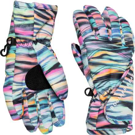 Boulder Gear Flurry Gloves - Waterproof, Insulated (For Little Girls) in Zippy Zebra