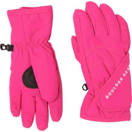 Boulder Gear Flurry Mittens - Insulated (For Little Girls) in Pink Glo