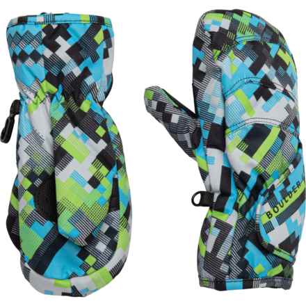 Boulder Gear Flurry Mittens - Waterproof, Insulated (For Little Boys) in Aqua Stacked